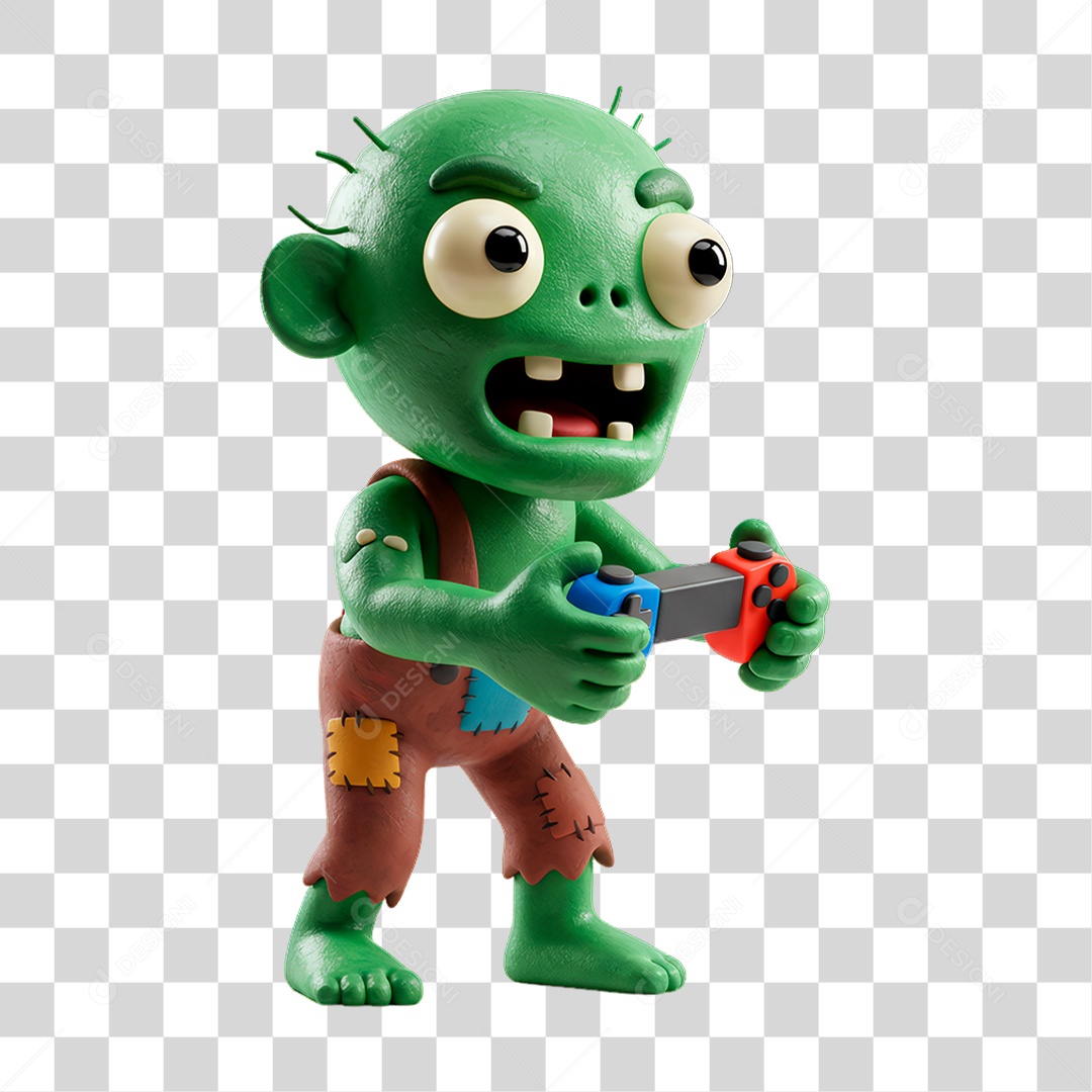 Personagem de Halloween Zumbi PNG Transparente