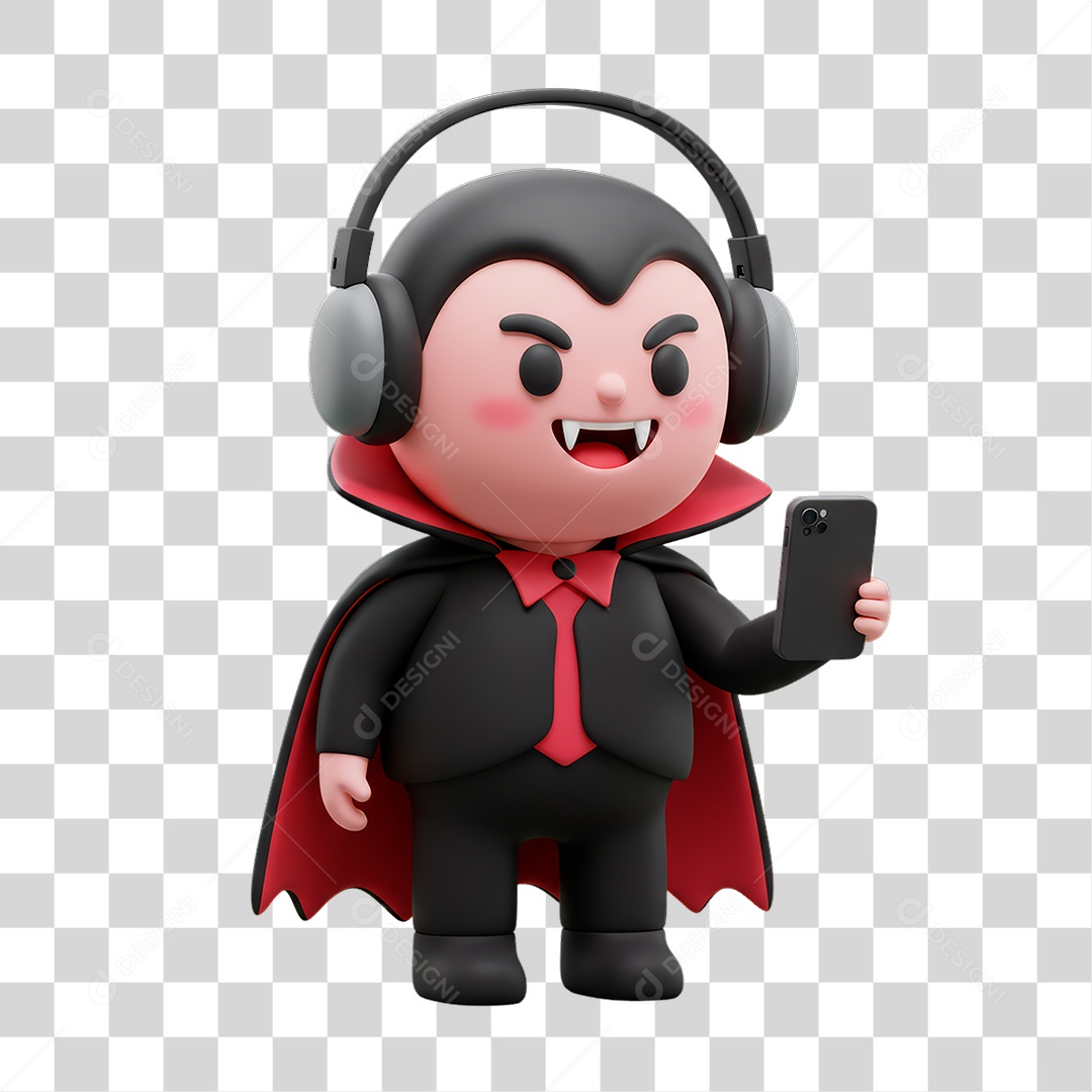 Personagem de Halloween Drácula PNG Transparente