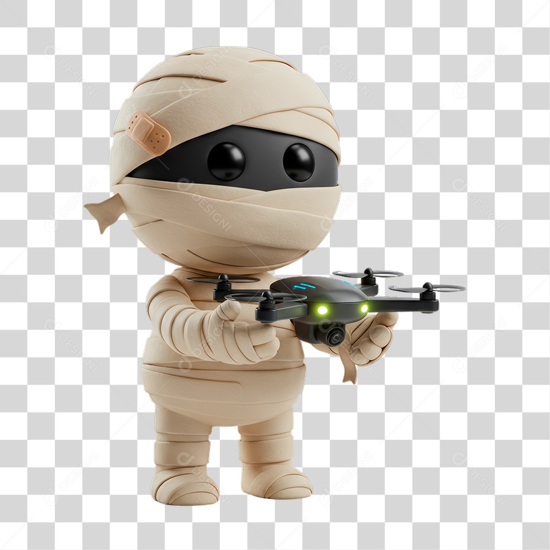 Personagem de Halloween Múmia PNG Transparente
