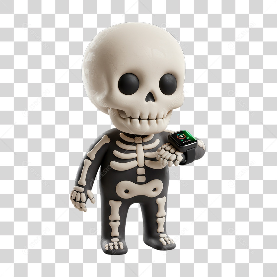 Personagem de Halloween Esqueleto PNG Transparente