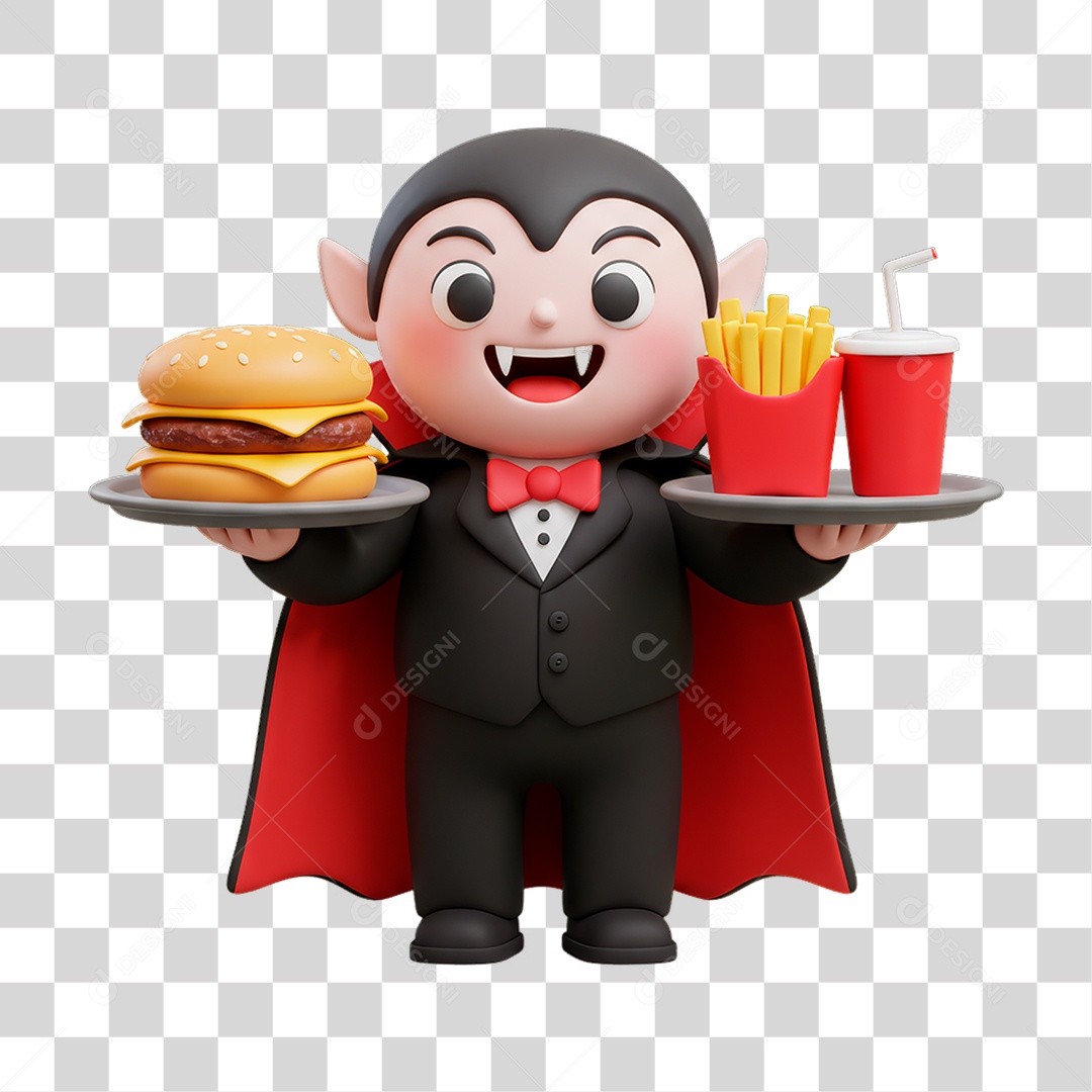 Personagem de Halloween Drácula PNG Transparente