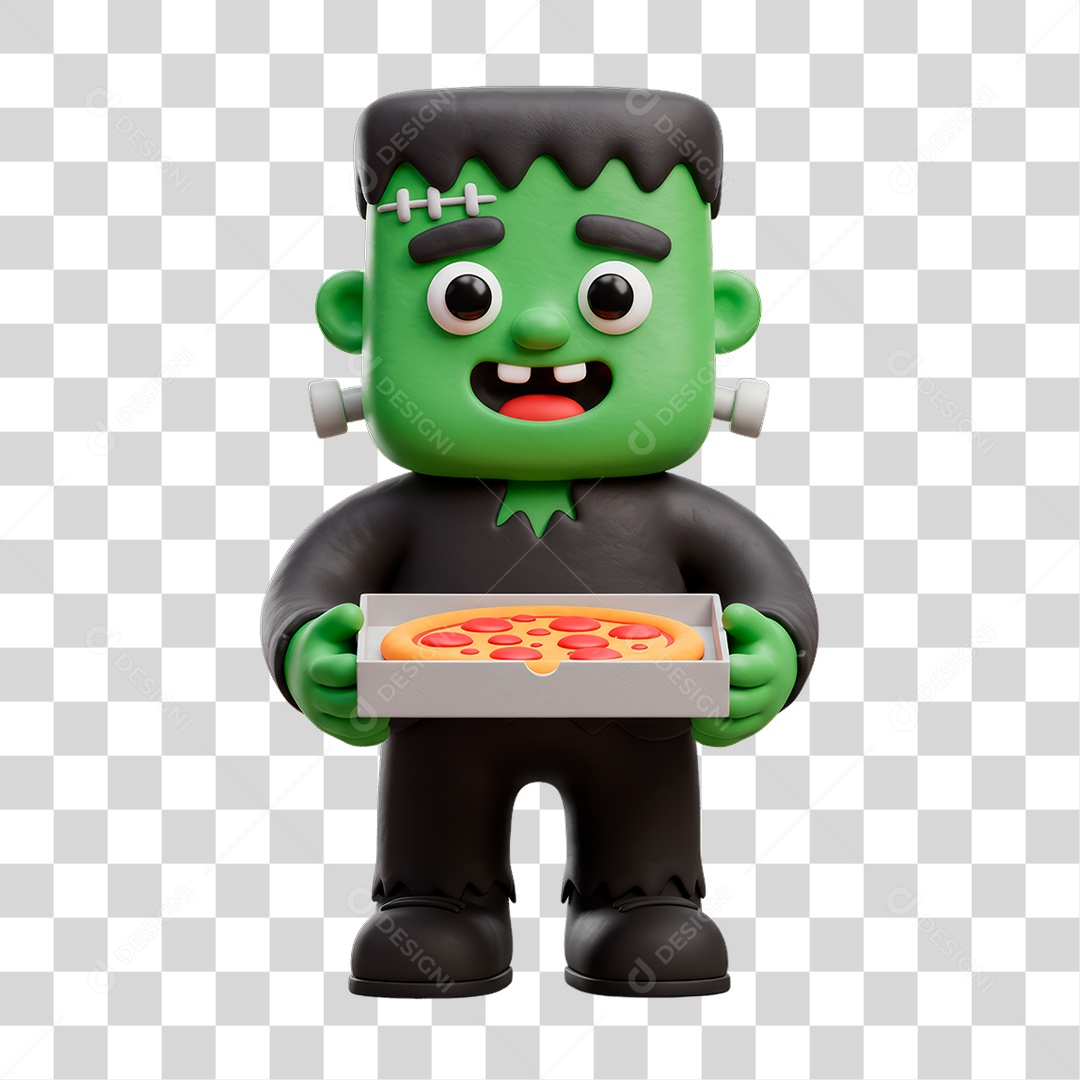 Personagem de Halloween Frankenstein PNG Transparente