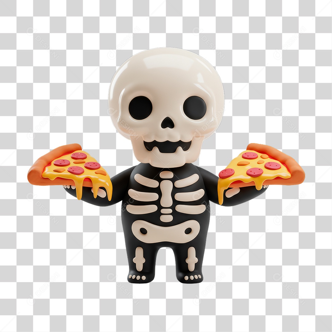 Personagem de Halloween Esqueleto PNG Transparente