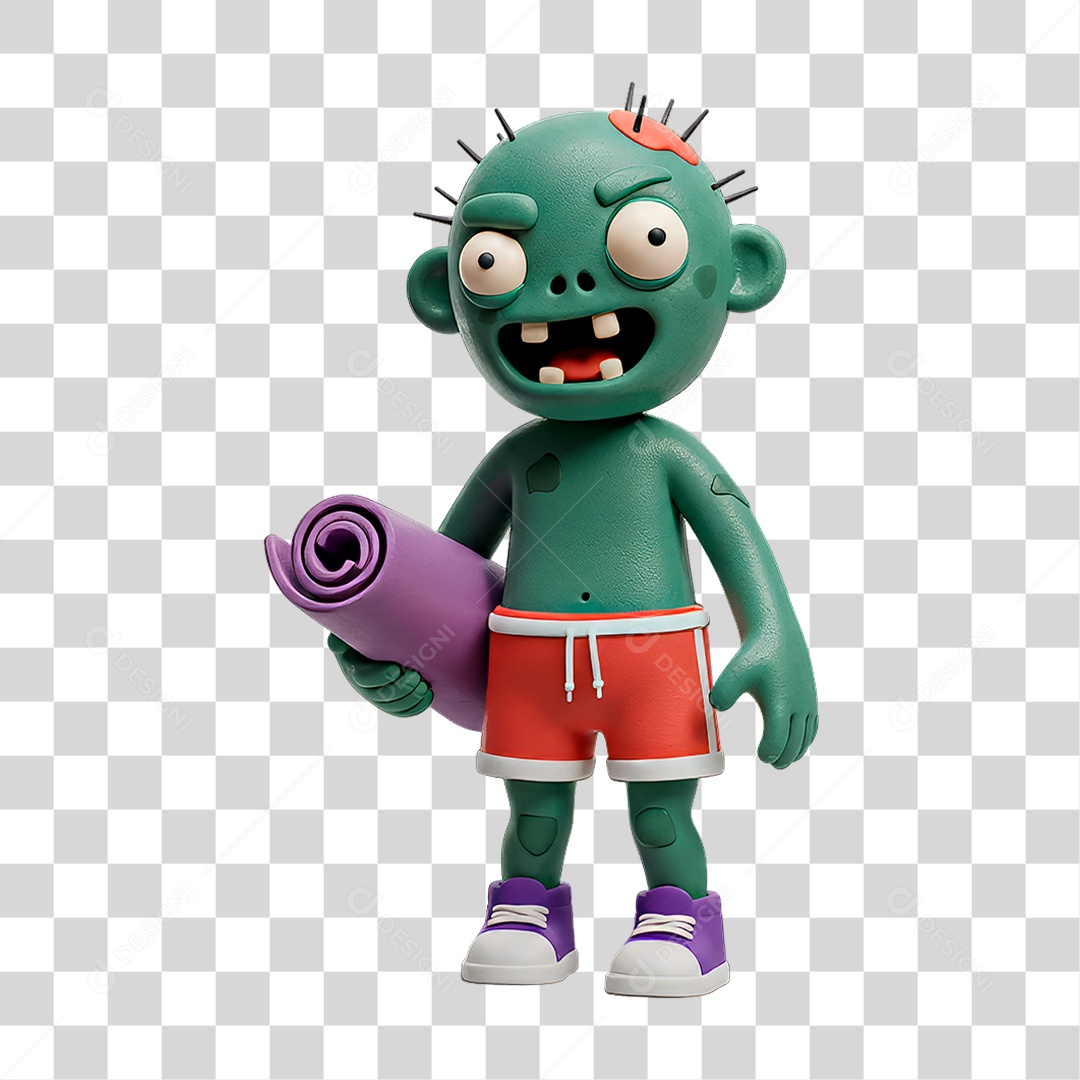 Personagem de Halloween Zumbi PNG Transparente