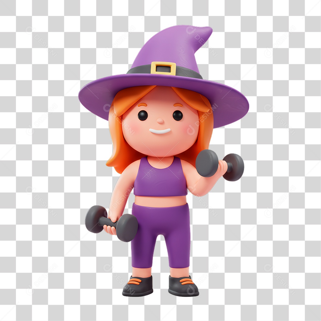 Personagem de Halloween Bruxa PNG Transparente