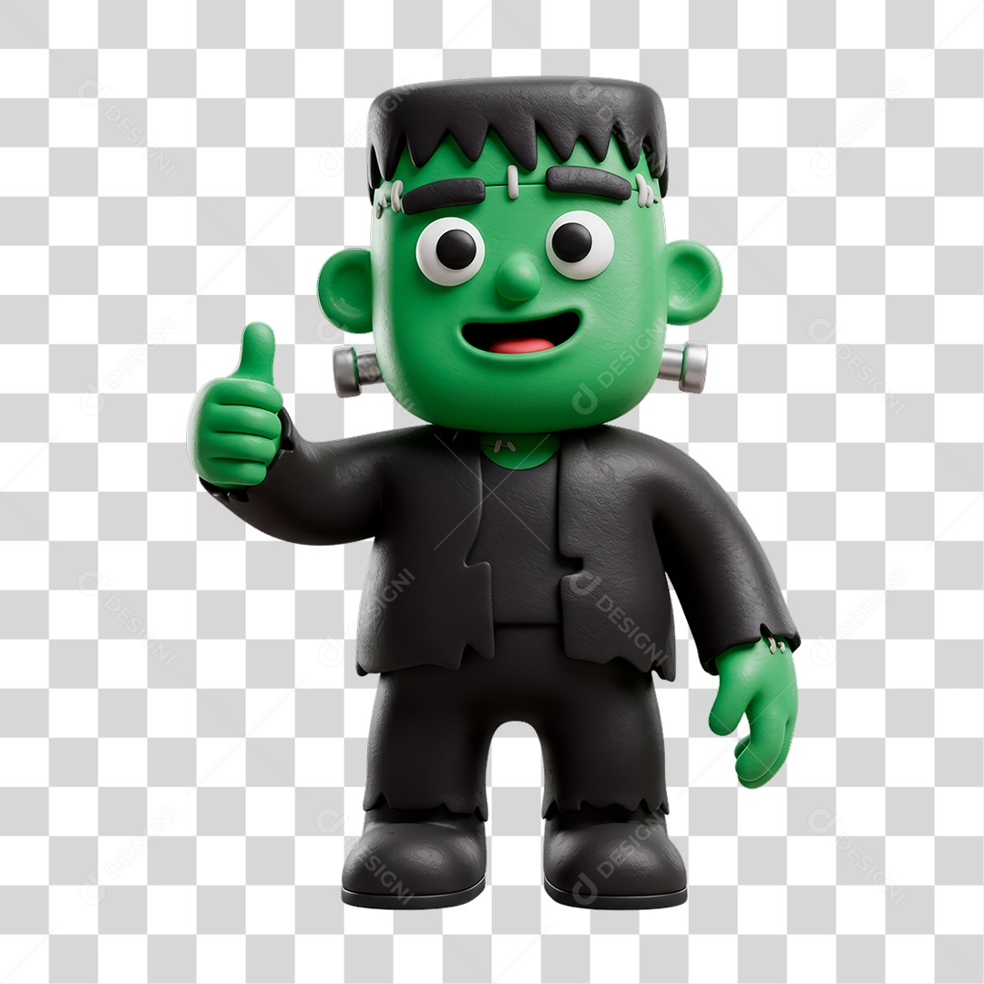 Personagem de Halloween Frankenstein PNG Transparente