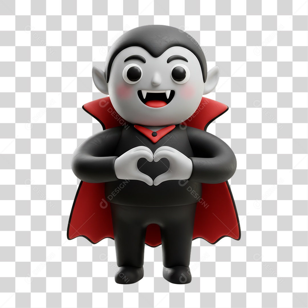 Personagem de Halloween Drácula PNG Transparente