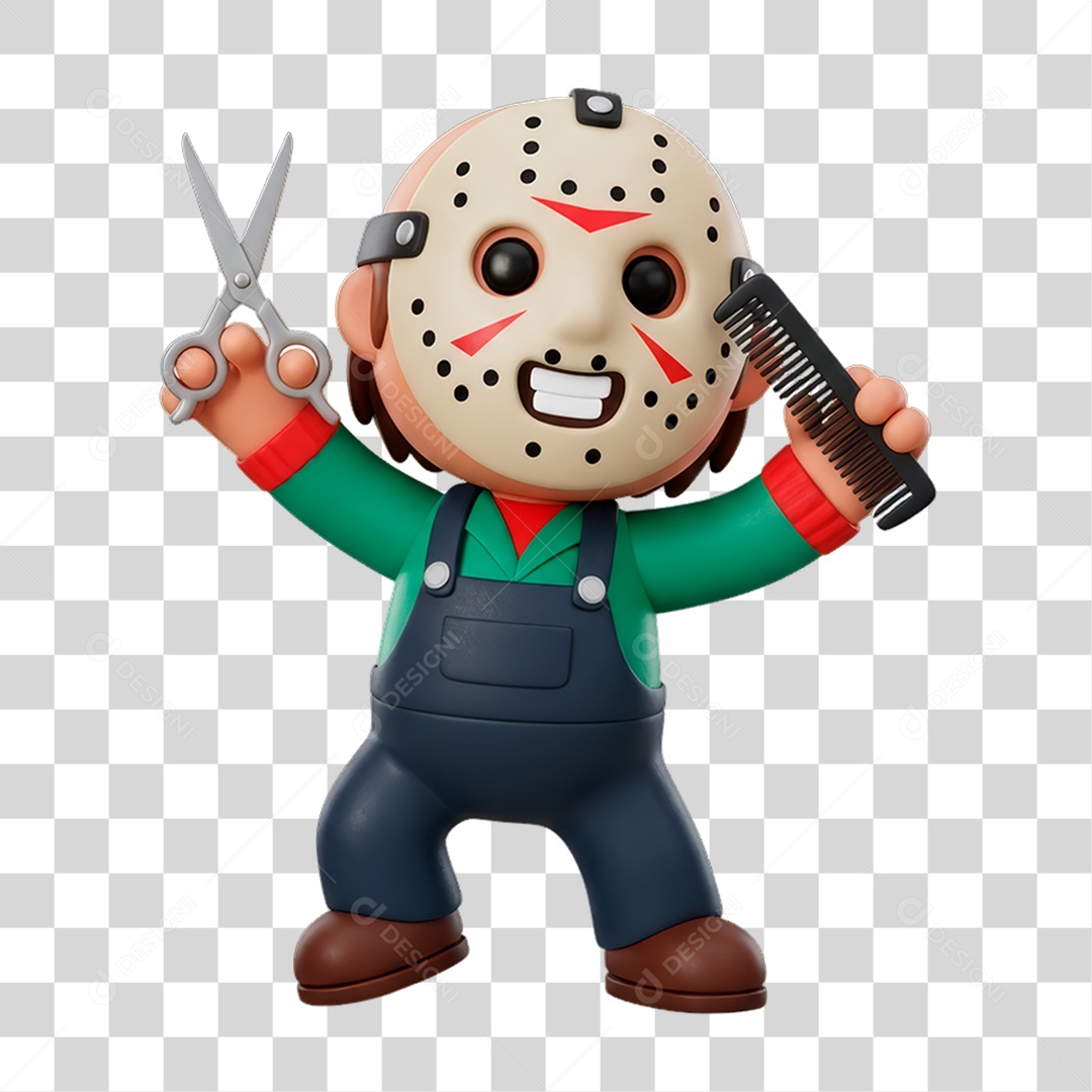 Personagem de Halloween Jason Voorhees PNG Transparente