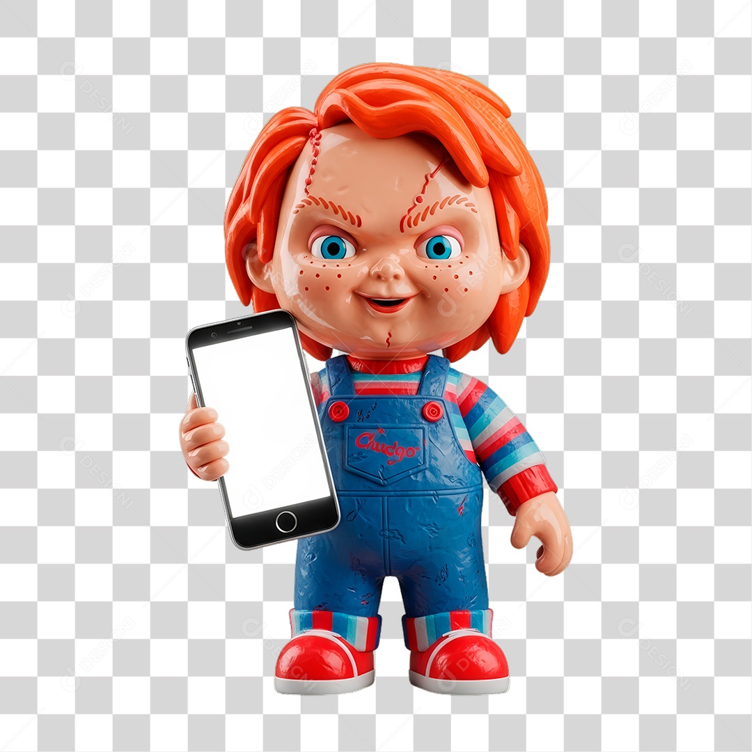 Personagem de Halloween Chucky PNG Transparente