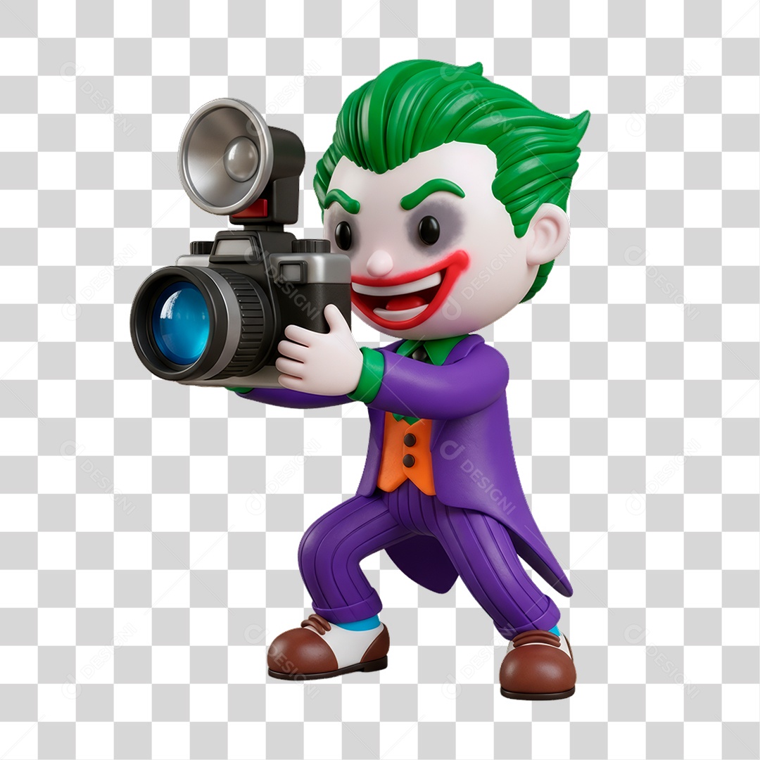 Personagem de Halloween Coringa PNG Transparente