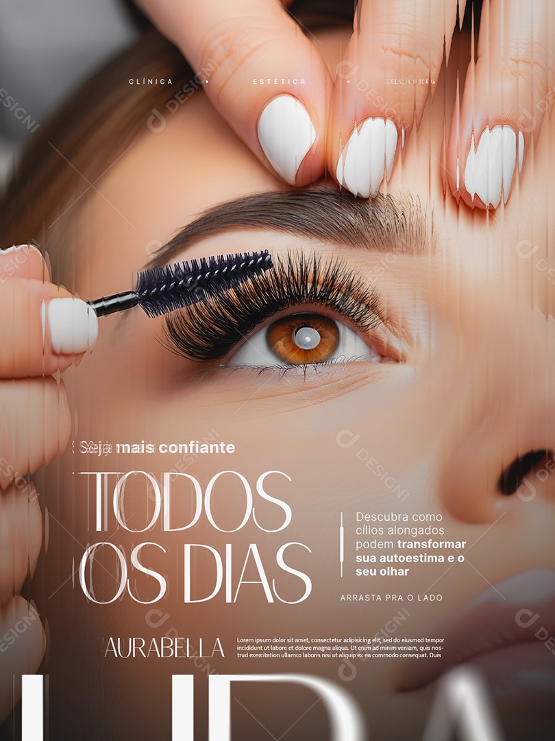 Estética Seja Mais Confiante Todos os Dias Social Media PSD Editável