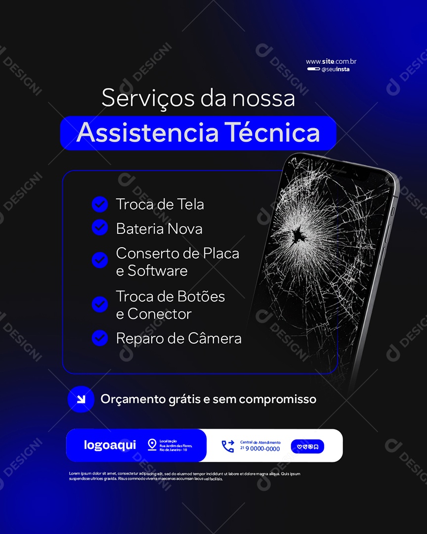 Manutenção de Celular Serviços da Nossa Assistência Técnica