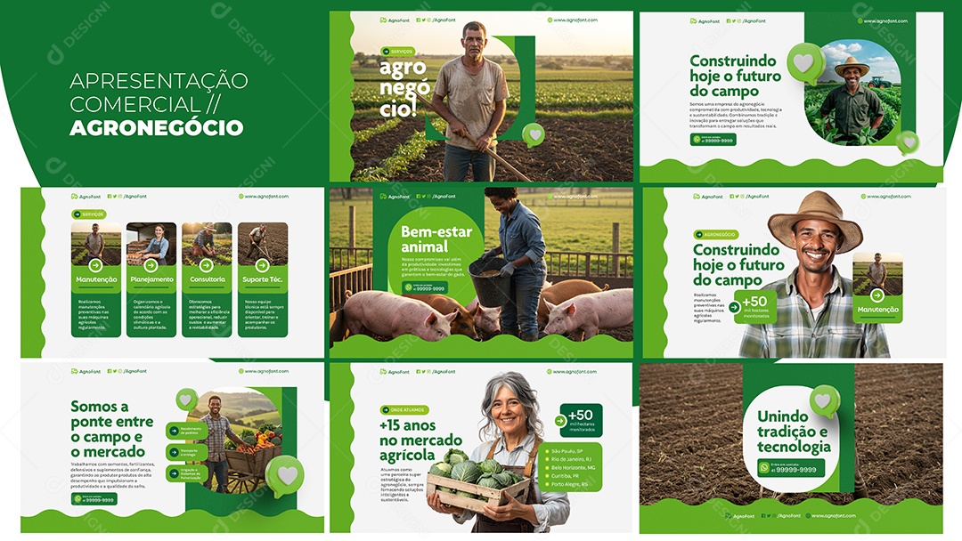 Apresentação Comercial Agronegócio PSD Editável