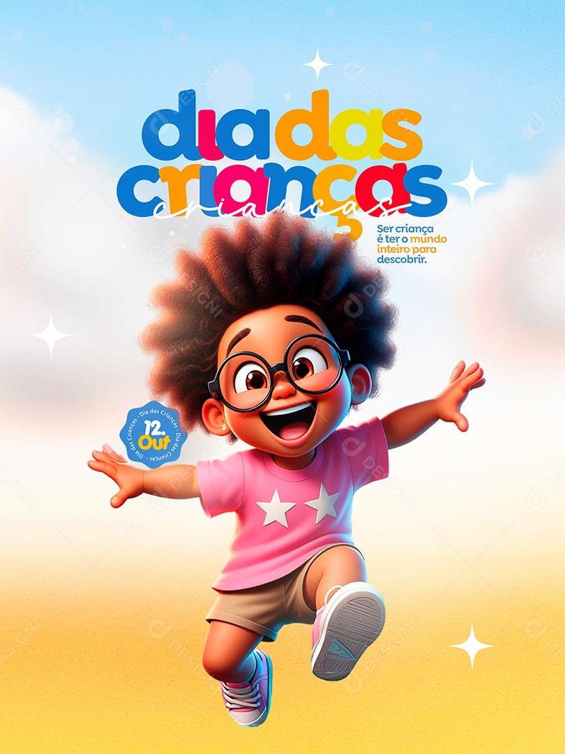 Feliz Dia das Crianças 12 de Outubro Social Media PSD Editável