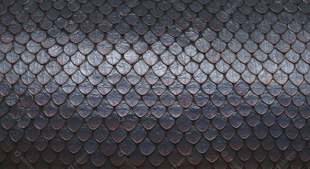 Textura de um tecido de escamas de dragão holográficas.