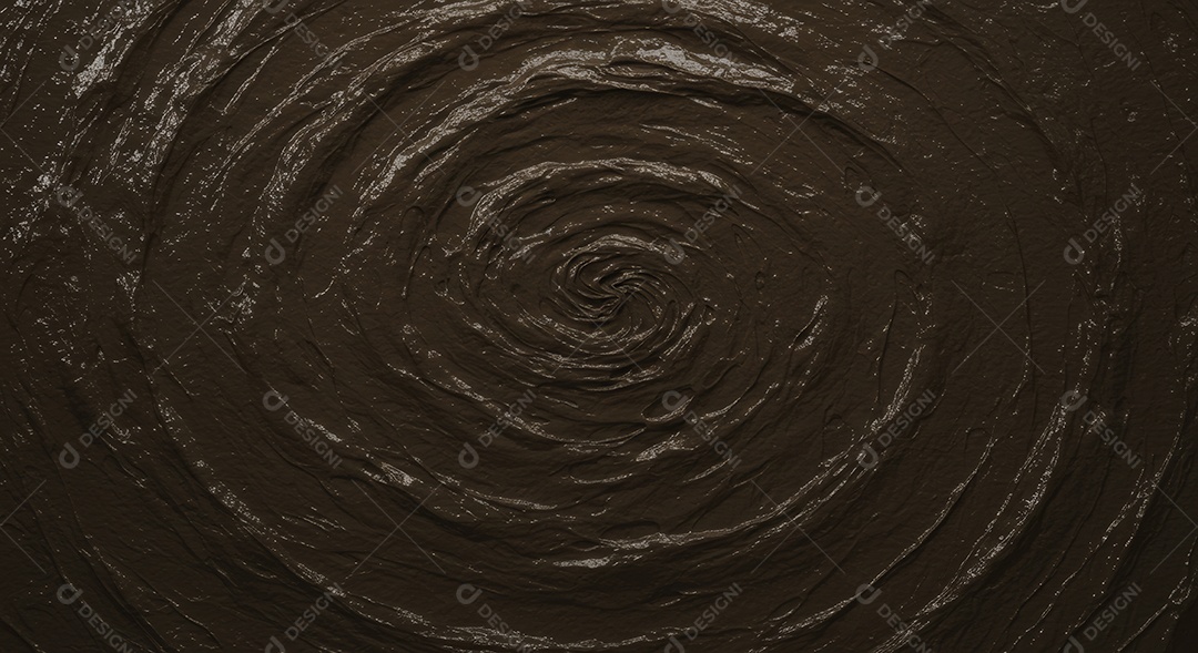 Textura circular e espiralado semelhante a ondas em um líquido ou as marcas de um redemoinho.