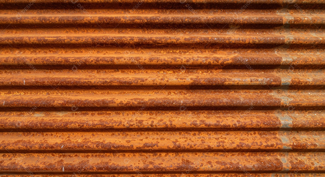 Textura de um perfil de ferro enferrujado.