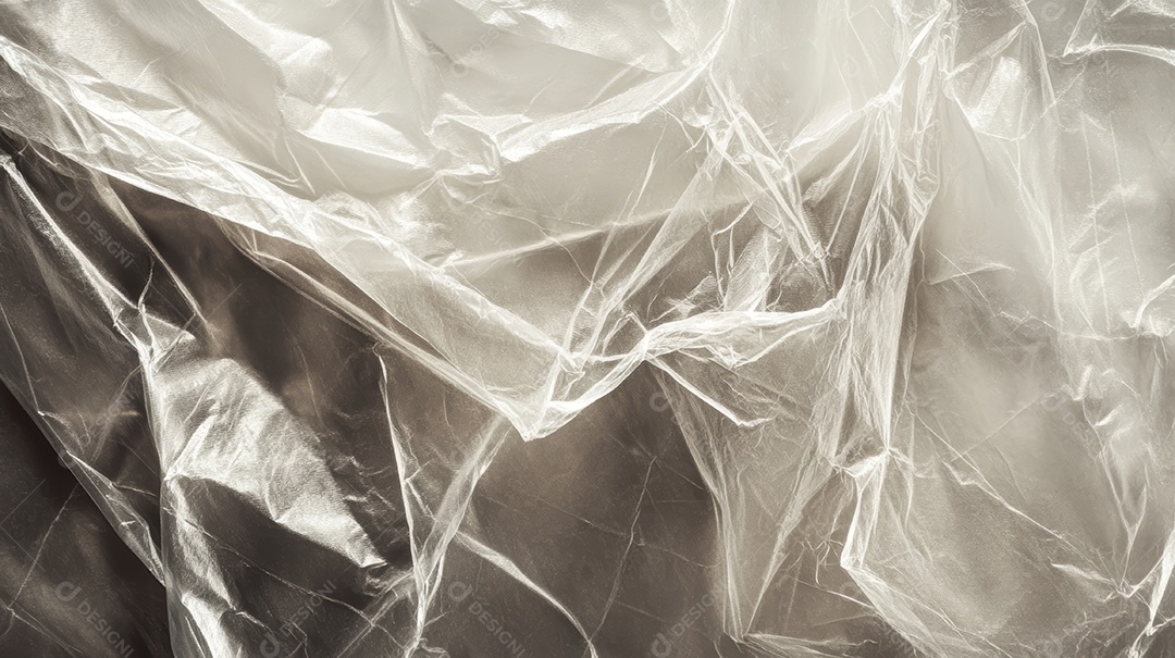 Textura de um plástico transparente.