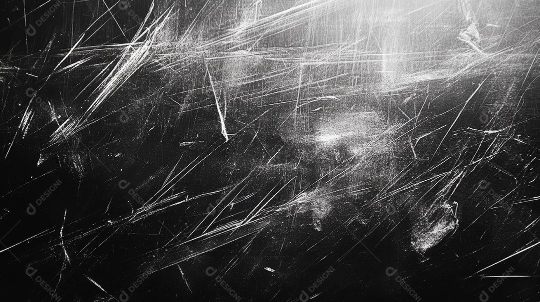 Textura de arranhões isolados em um fundo preto.