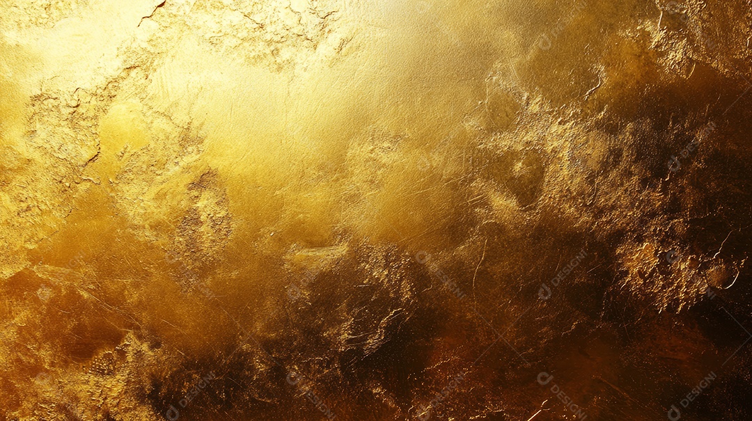 Textura de folha foliada de ouro dourado grunge.