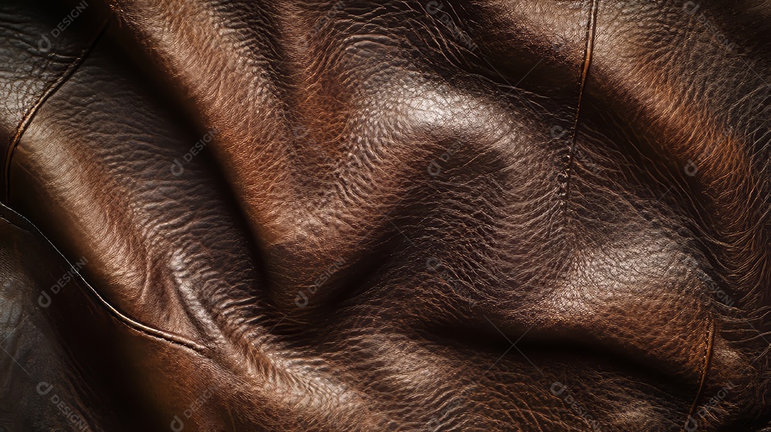Textura de cor marrom de couro de luxo abstrato.