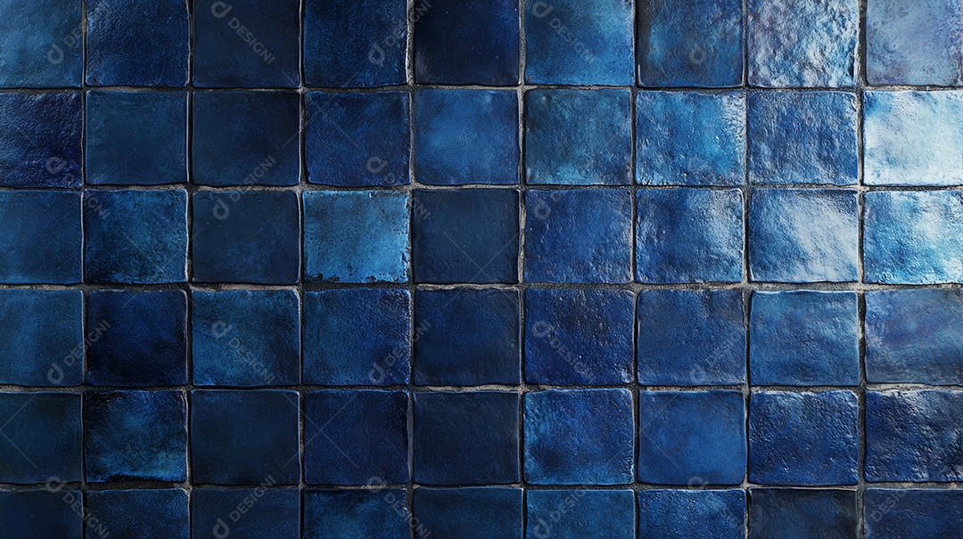 Textura de fundo azul e preto mosaico parede.