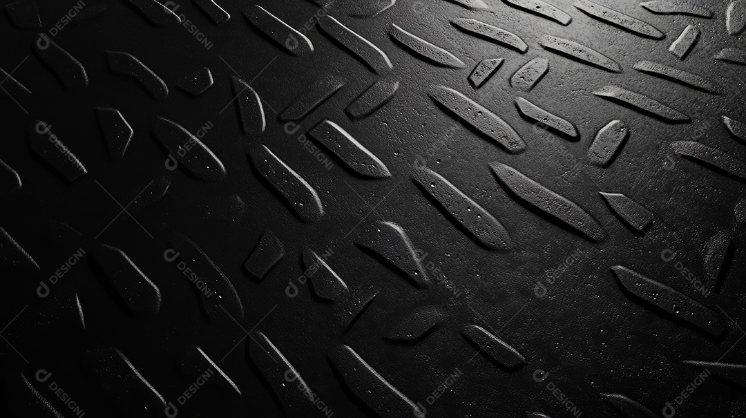 Textura de aço áspero com fundo de metal escuro padrão ondulado.