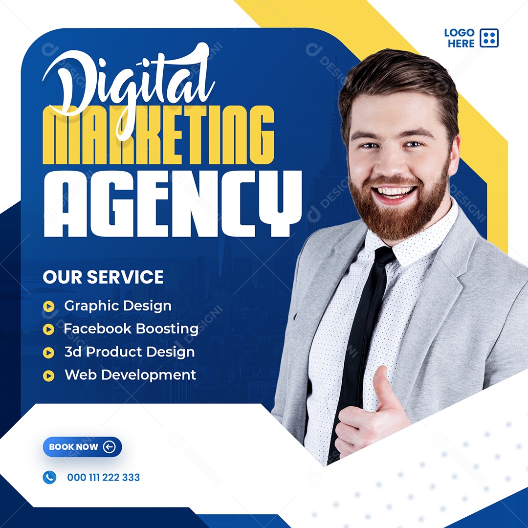 Agência de Marketing Social Media PSD Editável