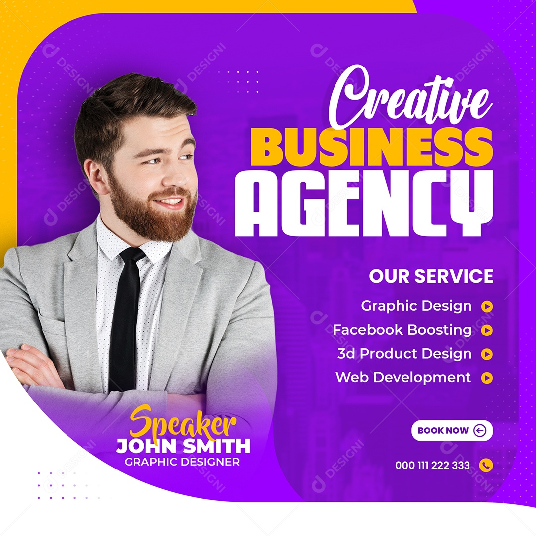 Agência de Marketing Social Media PSD Editável