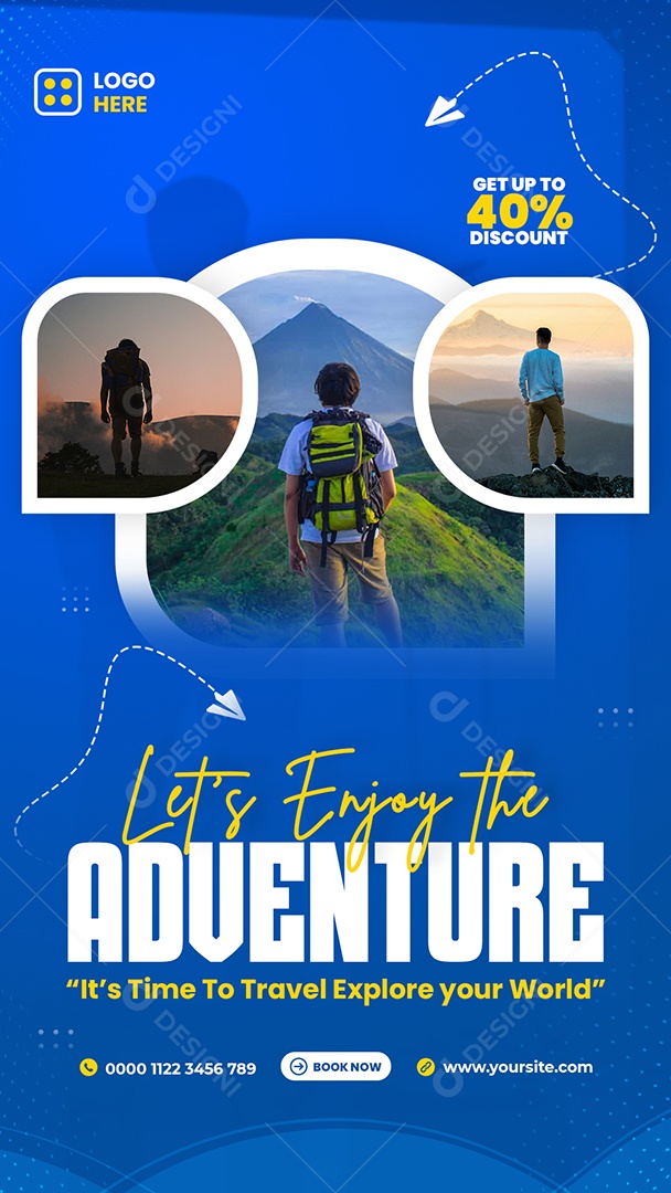 Story Agência de Viagem Social Media PSD Editável