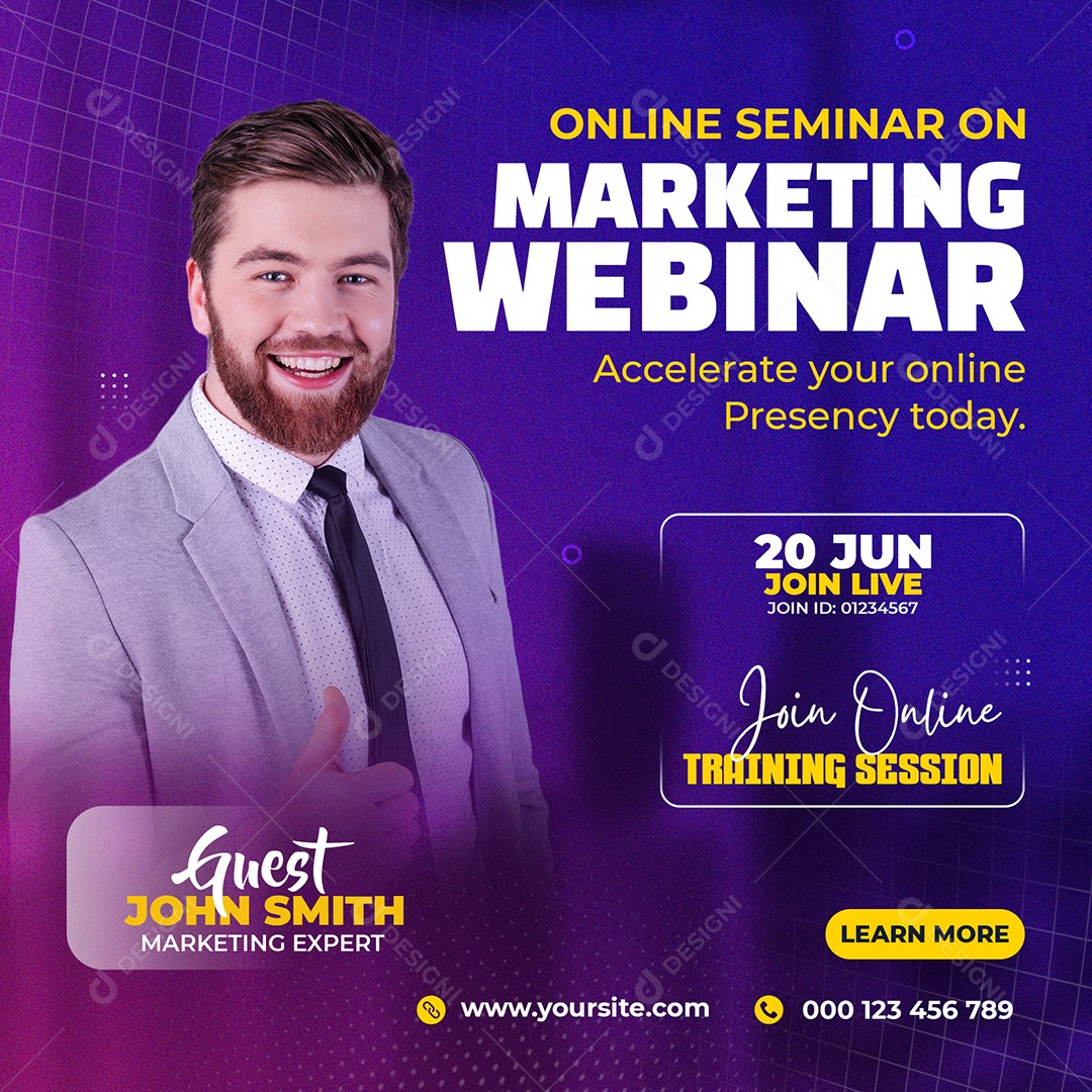 Agência de Marketing Social Media PSD Editável