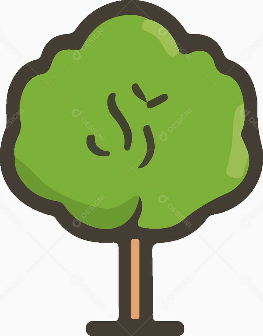 Ícone de Árvore Ilustração Vetor EPS