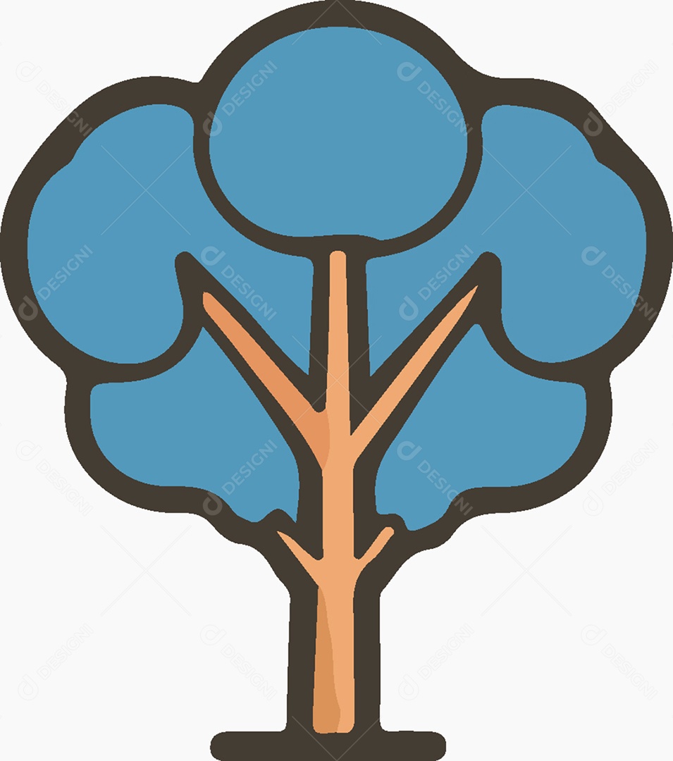 Ícone de Árvore Ilustração Vetor EPS