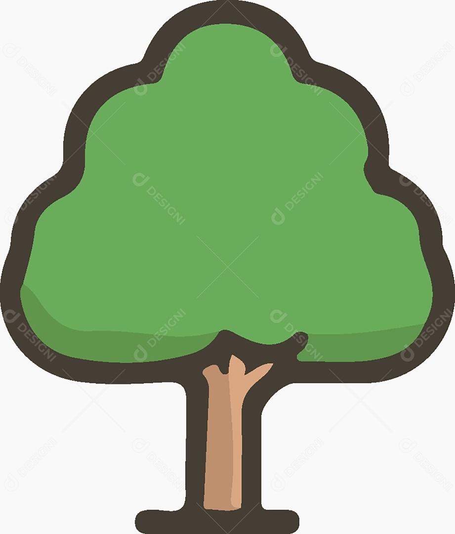 Ícone de Árvore Ilustração Vetor EPS