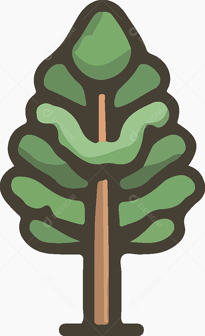 Ícone de Árvore Ilustração Vetor EPS