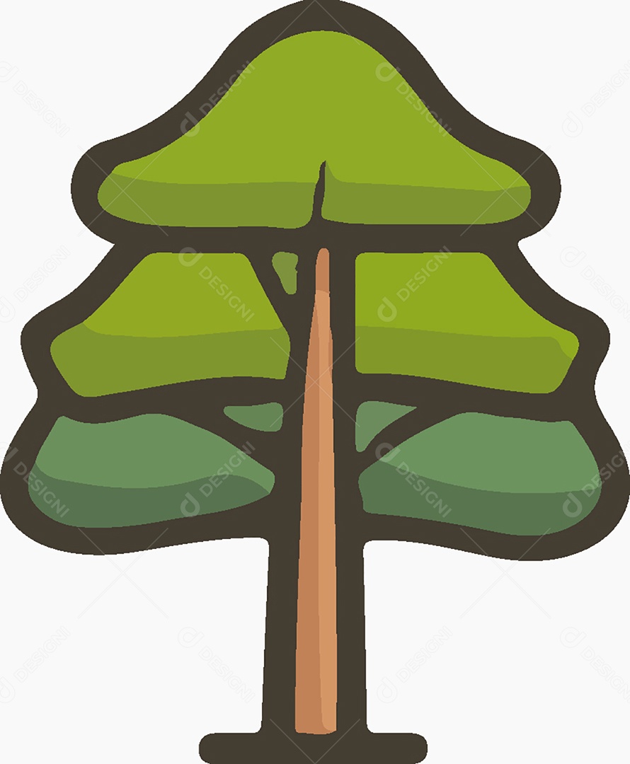 Ícone de Árvore Ilustração Vetor EPS