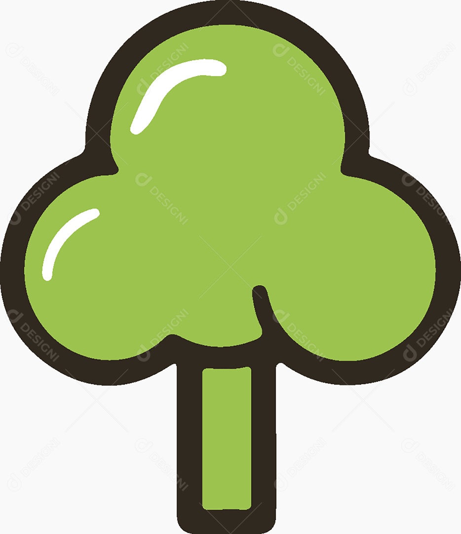 Ícone de Árvore Ilustração Vetor EPS