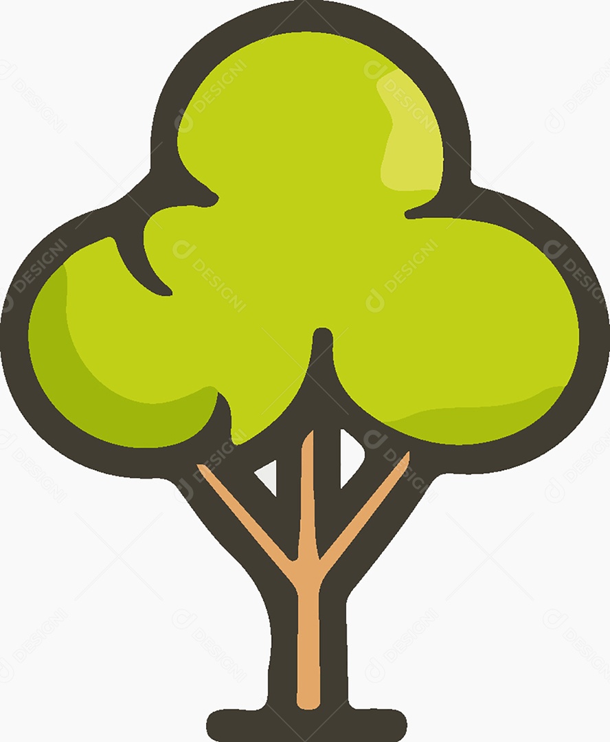 Ícone de Árvore Ilustração Vetor EPS