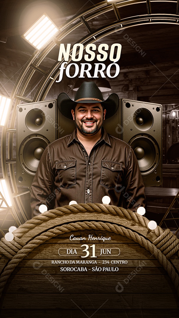 Story Flyer Nosso Forró  31 Social Media PSD Editável