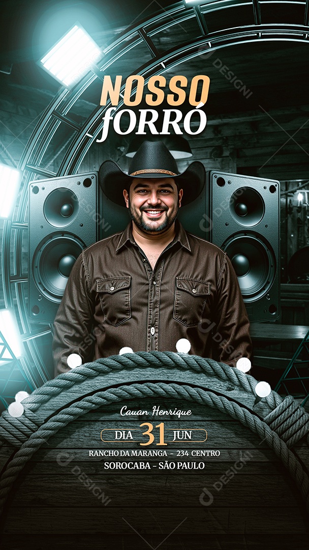 Story Flyer Nosso Forró  Social Media PSD Editável