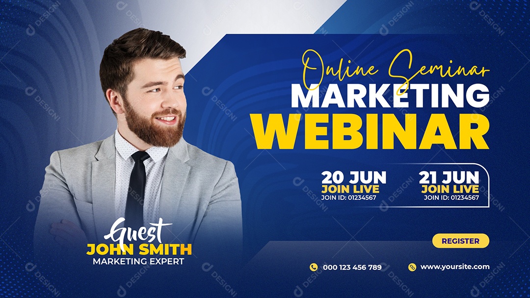 Agência de Marketing Social Media PSD Editável