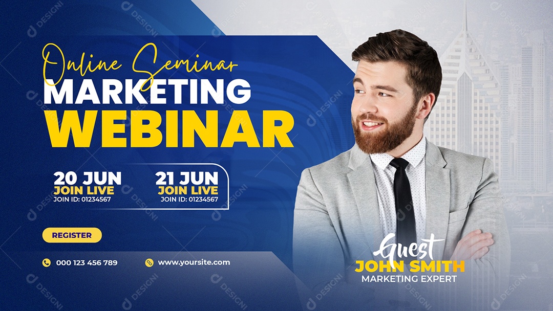 Agência de Marketing Social Media PSD Editável