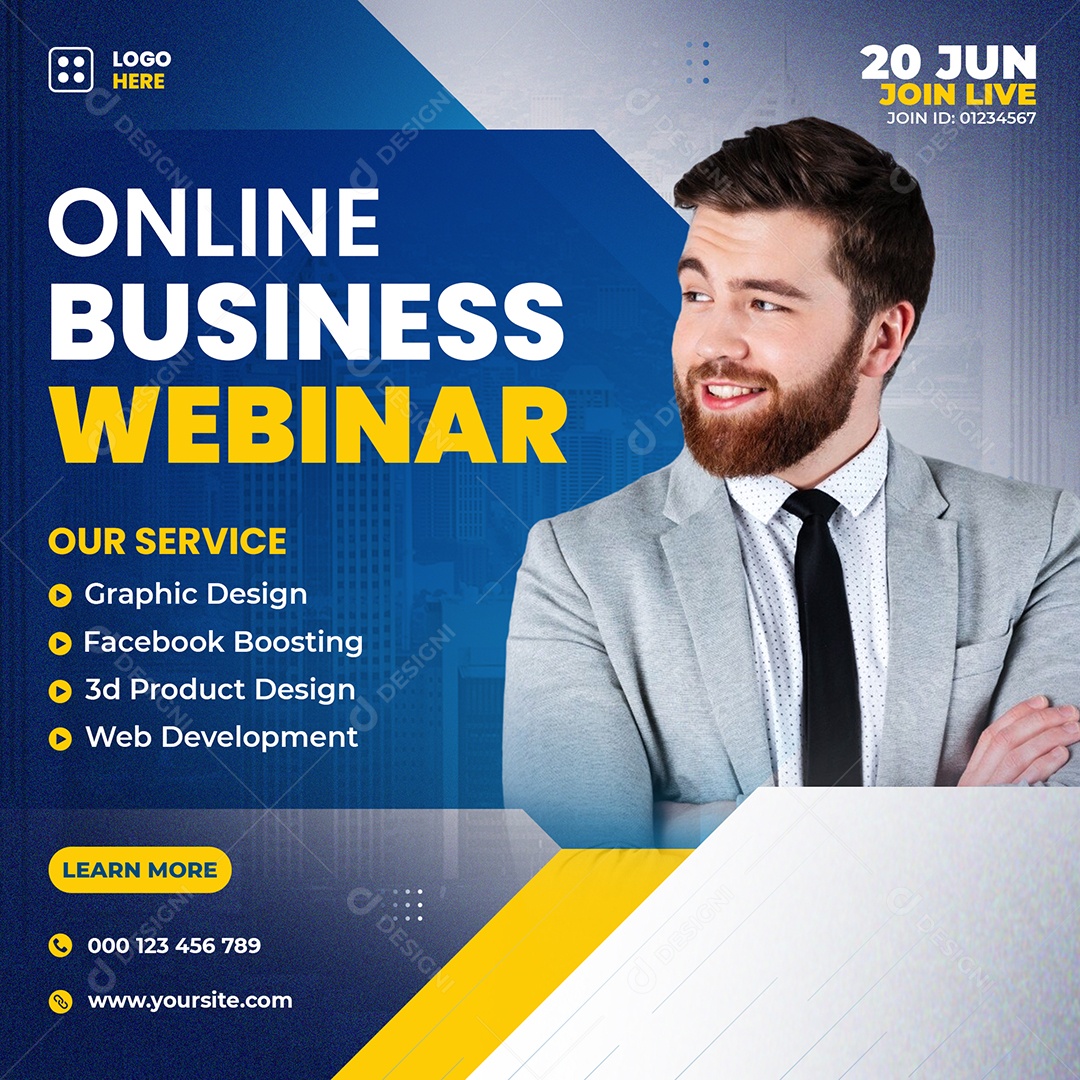 Agência de Marketing Social Media PSD Editável