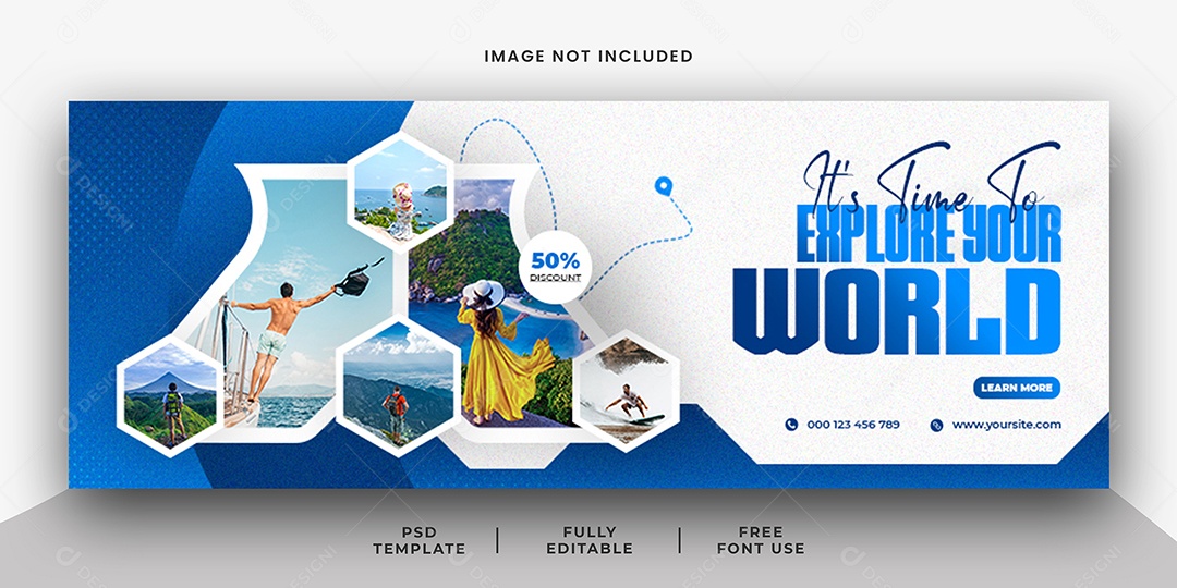 Banner Agência de Viagem Social Media PSD Editável