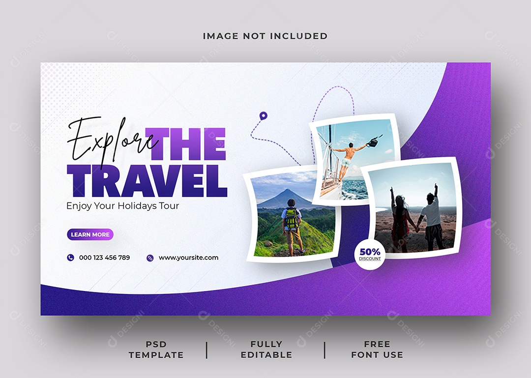 Agência de Viagem Aproveite Suas Férias Social Media PSD Editável