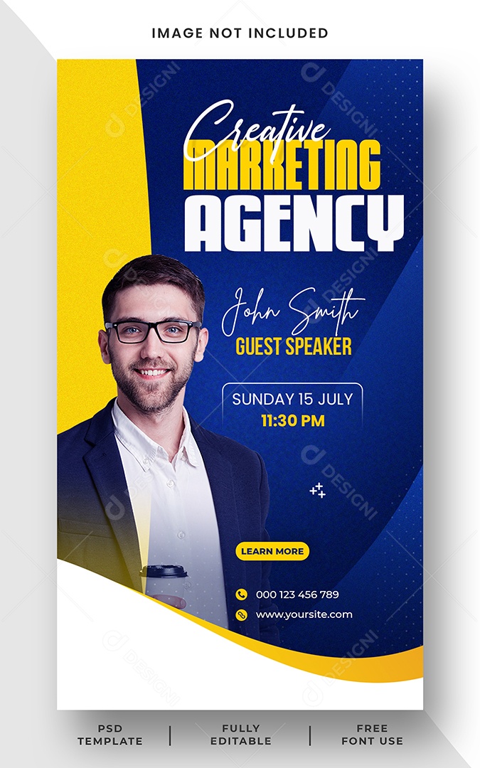 Story Agência de Marketing Social Media PSD Editável