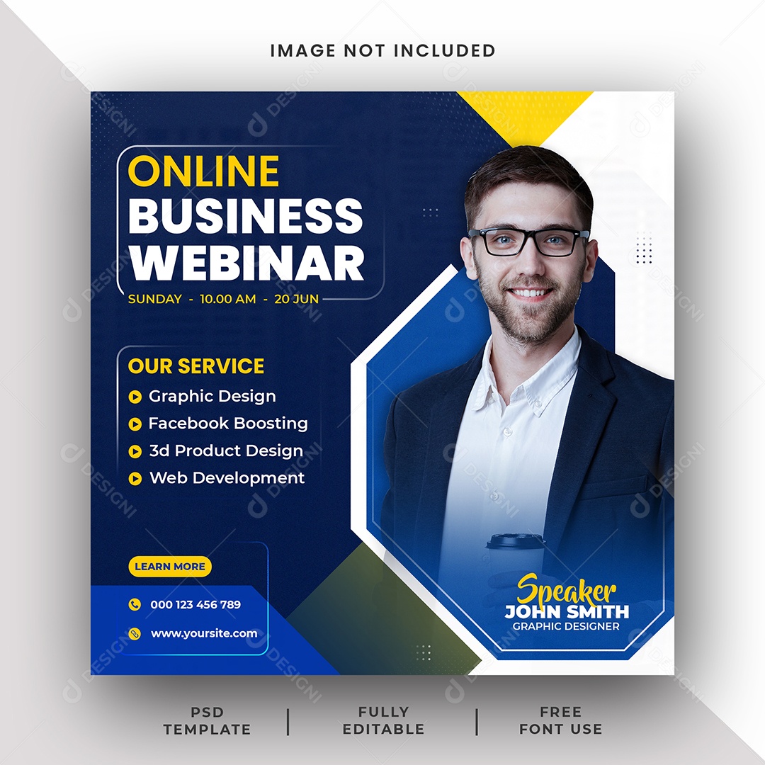 Agência de Marketing Social Media PSD Editável