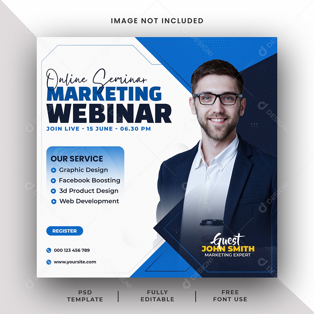 Agência de Marketing Social Media PSD Editável