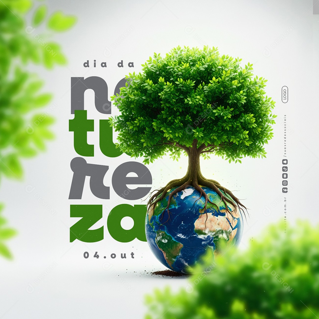 Dia da Natureza 04 de Outubro Social Media PSD Editável