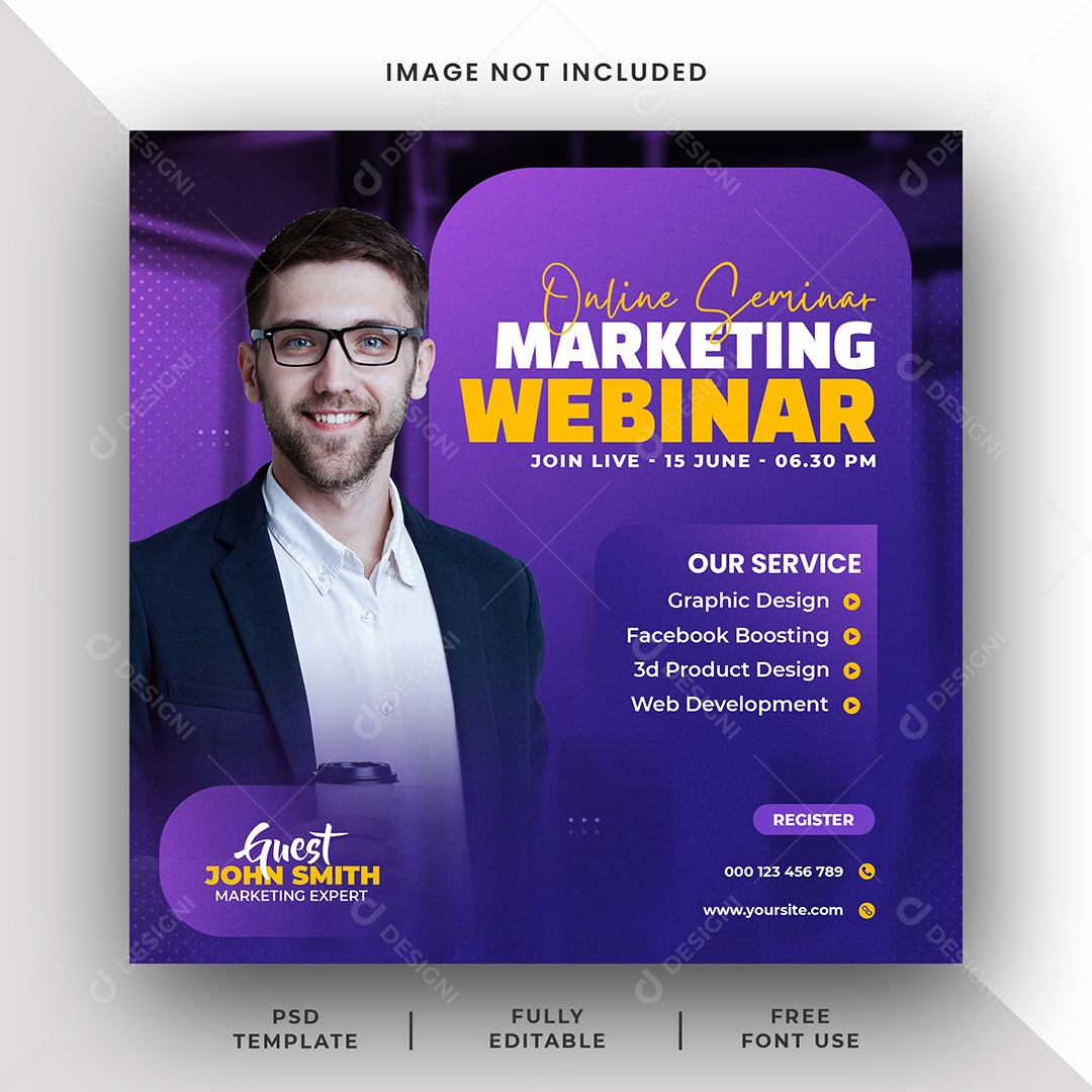 Story Agência de Marketing Social Media PSD Editável